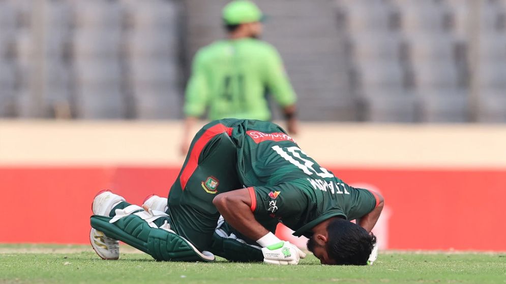 তানজিদের সেঞ্চুরিতে বাংলাদেশের ২৯০ রান